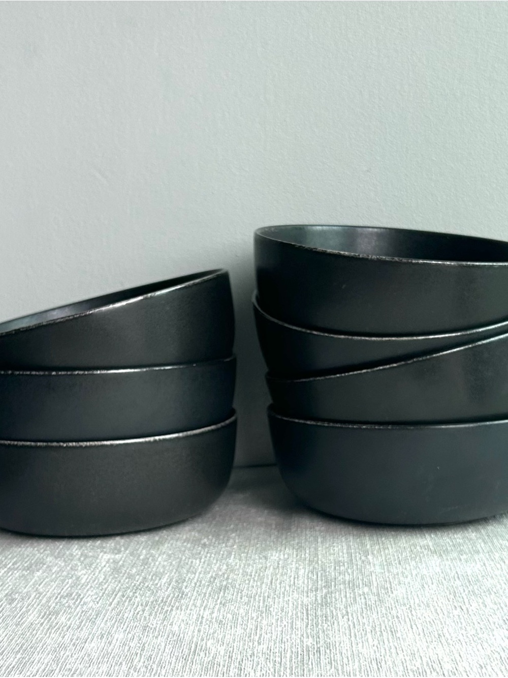 (7) POTTERY BARN mason stoneware cereal bowls excellent !! ⭐️ - Picture 2 of 7